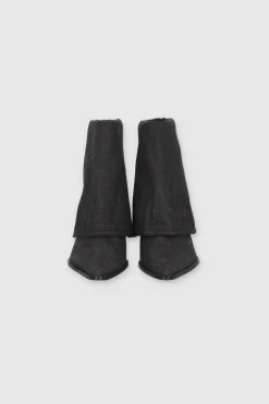 Botín Denim Dobladillo