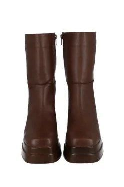 Botín Doble Plataforma Efecto Piel