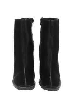 Botín efecto piel costura liso