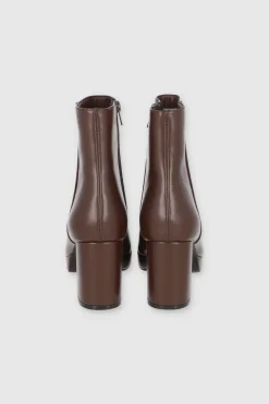 Botín Efecto Piel Tacón Ancho