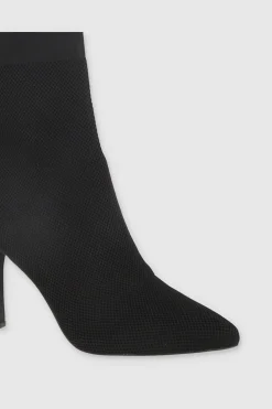 Botín midi tejido estrecho
