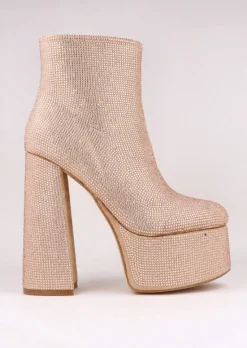 Botín plataforma brillos