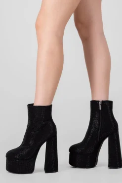 Botín plataforma brillos