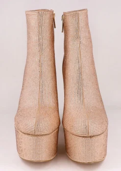 Botín plataforma brillos