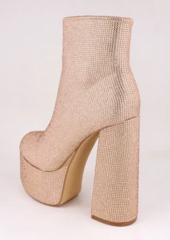 Botín plataforma brillos