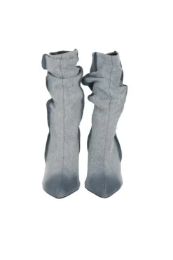 Botín Slouchy Denim Deslavado