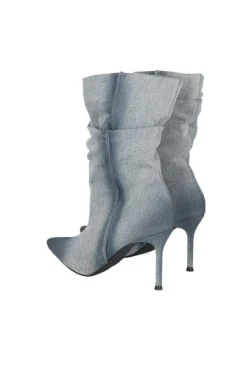 Botín Slouchy Denim Deslavado