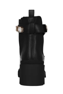 Botín suela track brillos