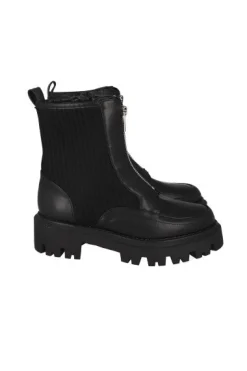 Botín tejido cierre suela track