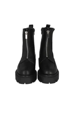 Botín tejido cierre suela track