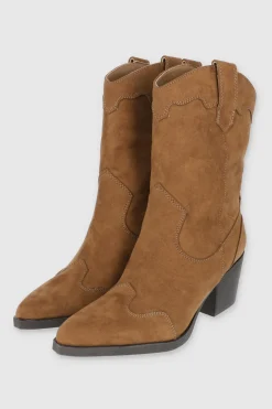 Botín vaquero pespunte punta