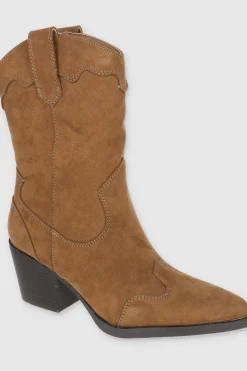 Botín vaquero pespunte punta