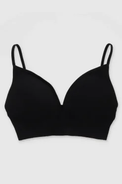 Bralette acanalado copas