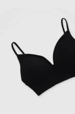 Bralette acanalado copas