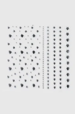 Brillos Faciales Corazones Tamaños