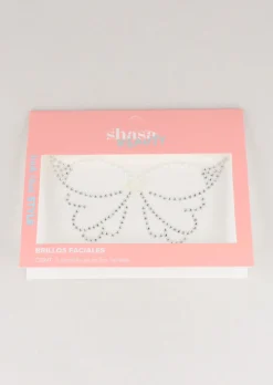 Brillos faciales perlas mariposa