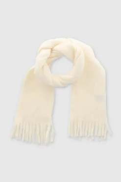 Bufanda color flecos