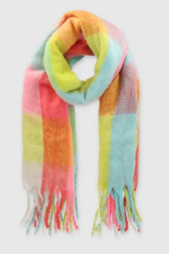 Bufanda cuadros multicolor