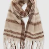 Bufanda tejido suave cuadros