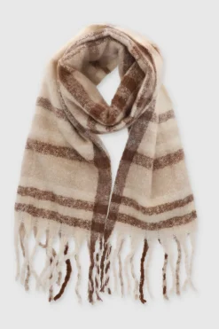 Bufanda tejido suave cuadros