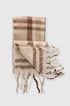 Bufanda tejido suave cuadros