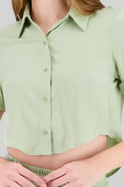 Camisa botones manga corta