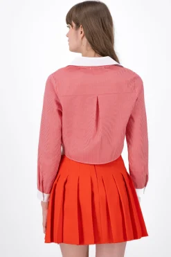 Camisa Crop Contraste