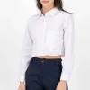Camisa Crop Detalle Doble Bolsa