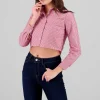 Camisa Crop Doble Bolsillo