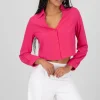 Camisa Crop Escote