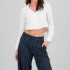 Camisa Crop Escote