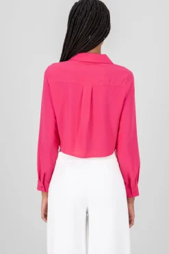 Camisa Crop Escote