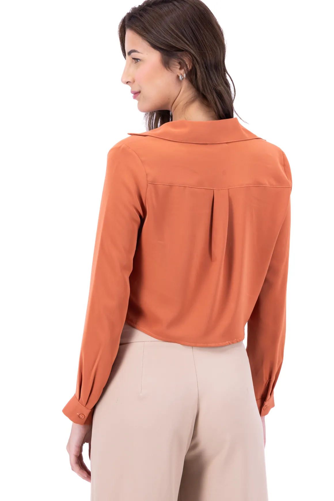 Camisa Crop Escote