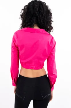 Camisa crop nudo