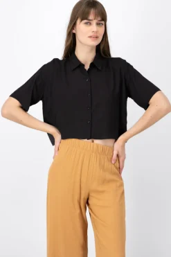Camisa Crop Oversize