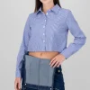 Camisa crop rayas