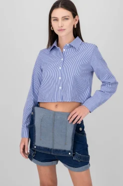 Camisa crop rayas
