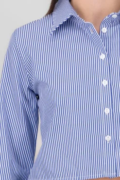 Camisa crop rayas
