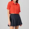 Camisa crop textura