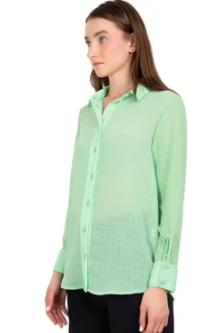 Camisa cuadros manga larga