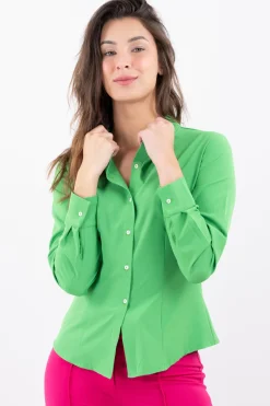 Camisa cuello solapa pinzas