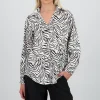 Camisa fluida animal print
