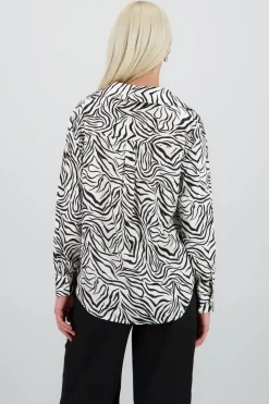 Camisa fluida animal print