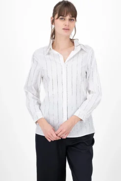 Camisa larga detalle brillos