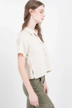 Camisa lino con botones