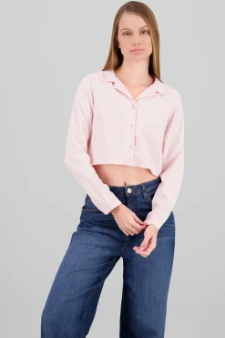 Camisa Lisa Manga Larga