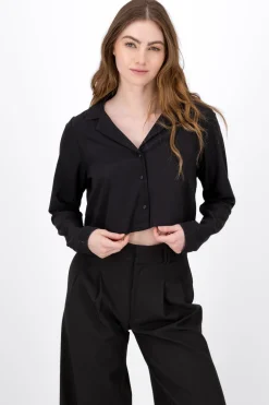 Camisa Lisa Manga Larga