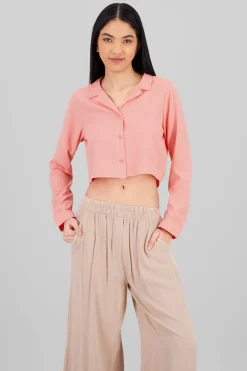 Camisa Lisa Manga Larga