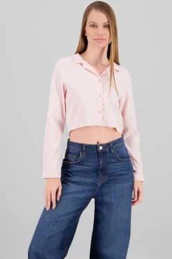 Camisa Lisa Manga Larga