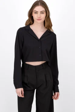 Camisa Lisa Manga Larga